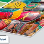 رنگ کردن کاغذ گلاسه