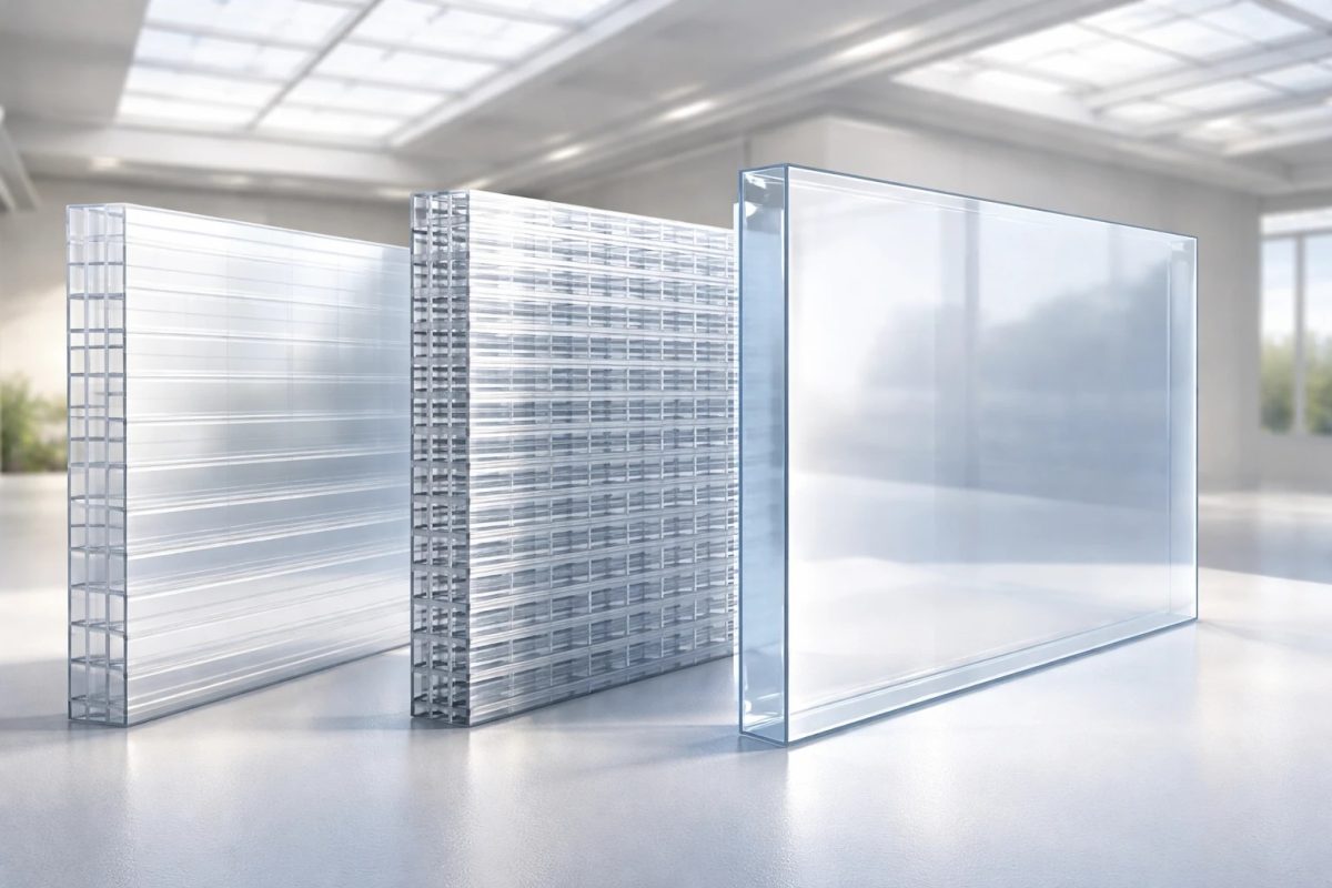 تفاوت پلی کربنات دوجداره، چندجداره و شفاف چیست؟